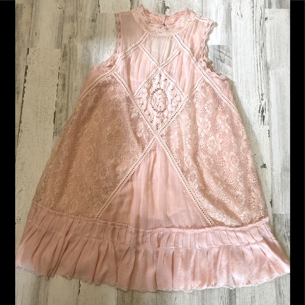 Free People Pink boho dress